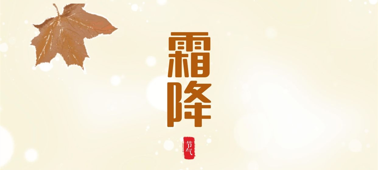 霜降 ▎秋色盡染霜華，歲月不負芳華