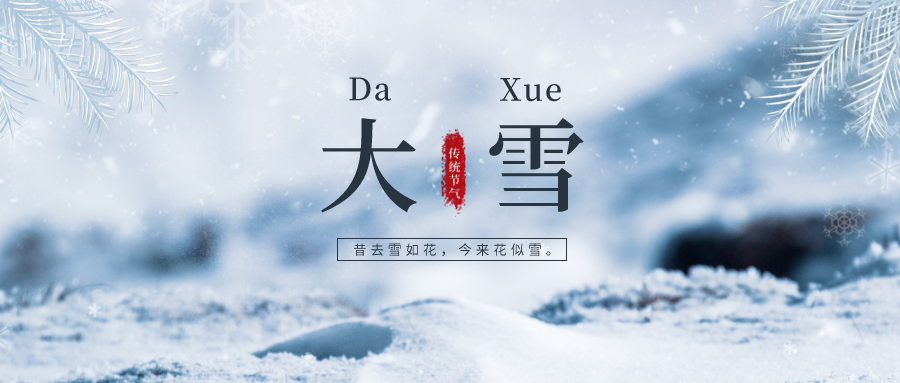大雪 ▎雪落冬藏，將美好醞釀~